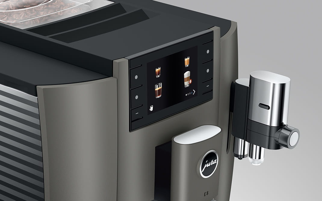 Jura E8 Dark Inox - Donko's Koffie